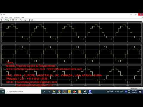 Three phase full bridge converter of voltage regulation using a 7-level inverter