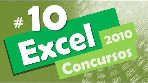 Excel 2010 concursos # 10 - Informática Planilha de Cálculo