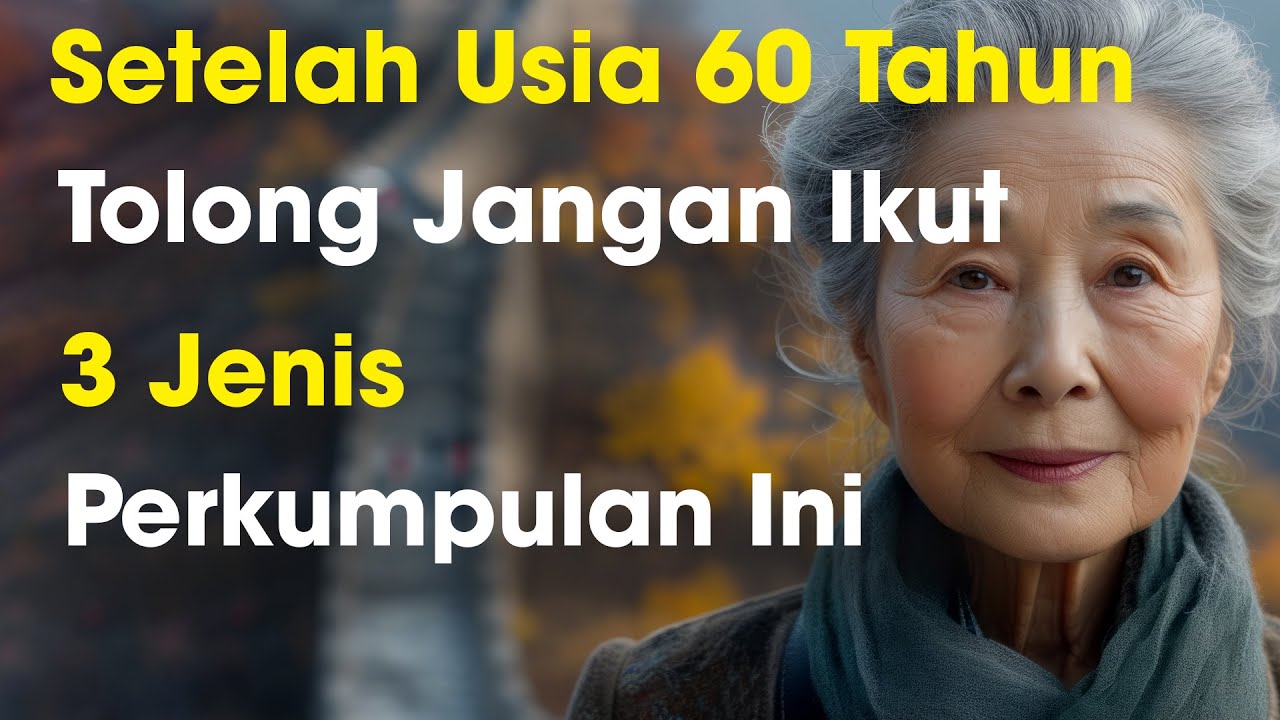 Setelah Usia 60 Tahun, Tolong Jangan Ikut 3 Jenis Perkumpulan Ini | Nasihat Untuk Lansia