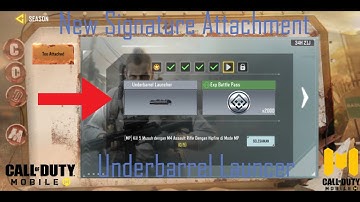 New Signature Attachment Underbarrel Launcher for M4. Call of Duty Mobile (CODM)