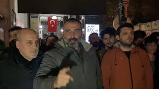 Barış Atay, Kadıköy Kızılay önünde: 50 bin kişinin hayatını kaybettiği Hatay'da bu kadar polis Yok