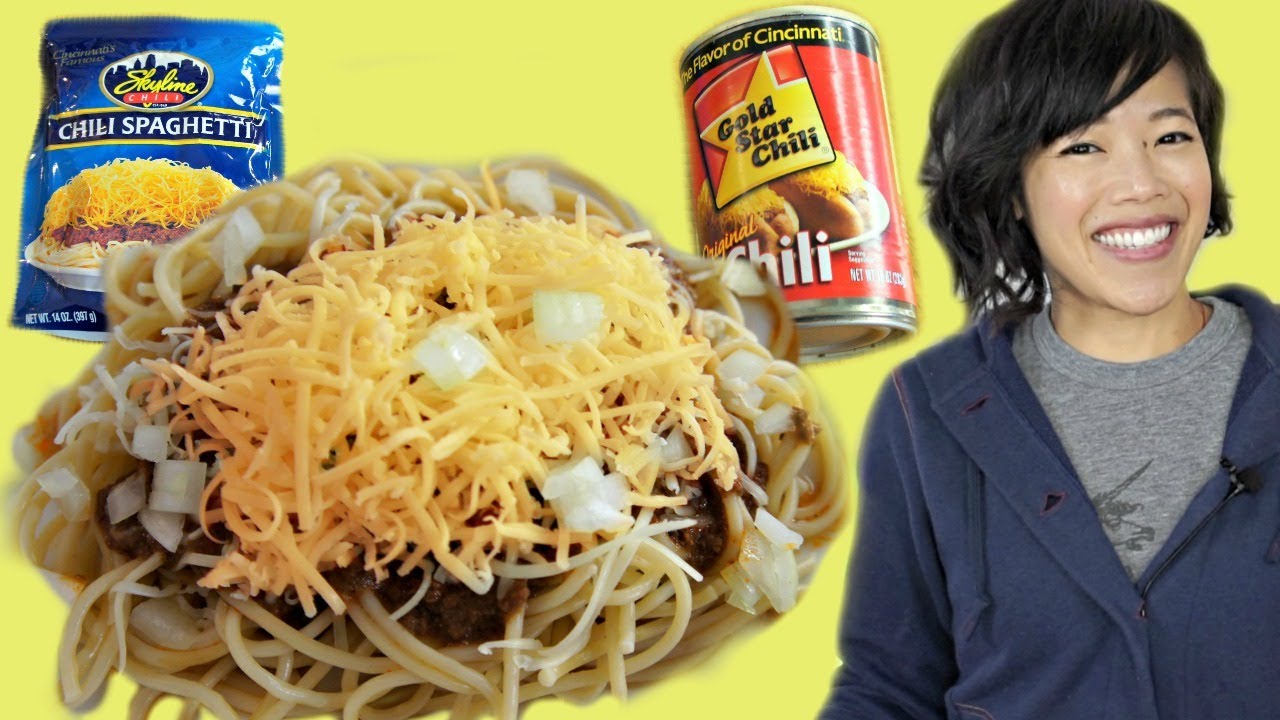 Cincinnati Chili Spaghetti Coney Dog Skyline Vs Gold Star Represent Cincinnati Youtube