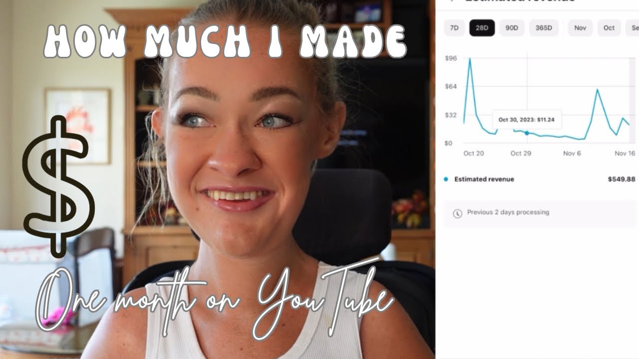 How much money I made my first month on YouTube ! - YouTube