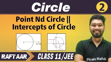 Circle 02 | Point and Circle | Intercepts of Circle | Class 11/JEE | RAFTAAR