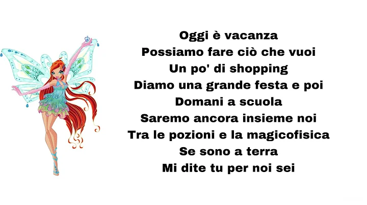 Winx Club - Unica (lyrics)