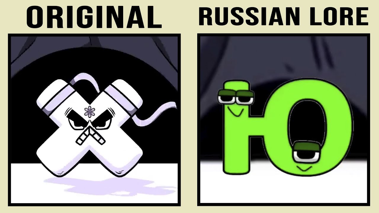 Alphabet Lore vs Russian Alphabet Lore (by Harrymations) Comparison #1 