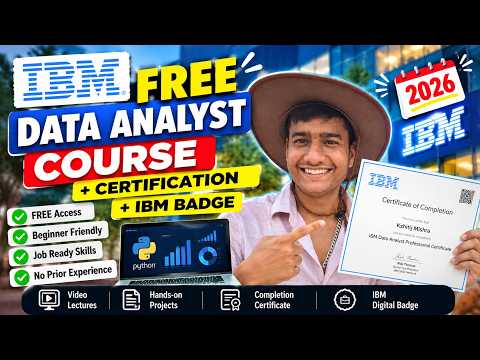 Free Data Analytics Course 2026 🔥 IBM Certificate + Python | Beginners & BTech/BCA Students