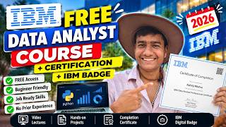 Free Data Analytics Course 2026 🔥 IBM Certificate + Python | Beginners & BTech/BCA Students