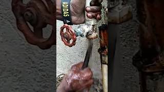 Old Pipe Valve Clear. #shorts #plumbing #vlog #Blockedpipe