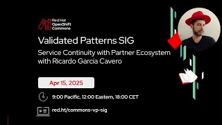 Service Continuity with Red Hat Partner Ecosystem