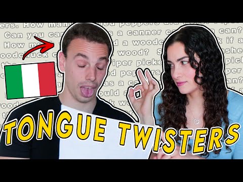 ITALIAN Tries ENGLISH Tongue Twisters!