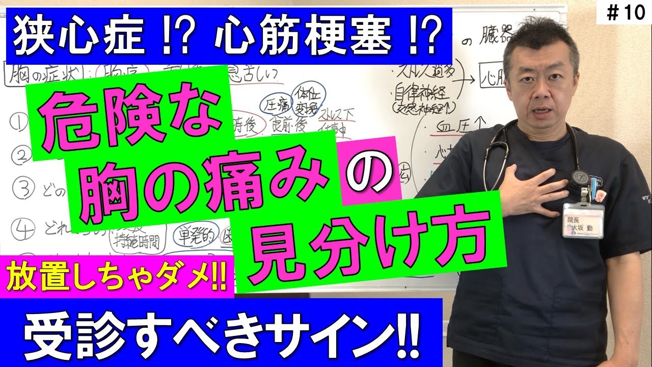 【心筋梗塞or狭心症？】この胸の痛みは“赤信号”——1分で見分ける