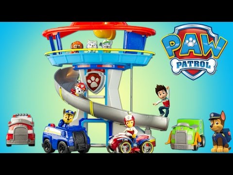Pat Patrouille Quartier Général Paw Patrol Lookout Playset Toy Review Jouet Patrulla De Chachorros
