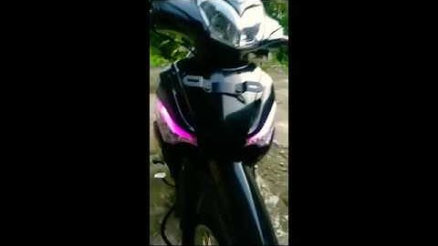 Modifikasi lampu LED supra x 125