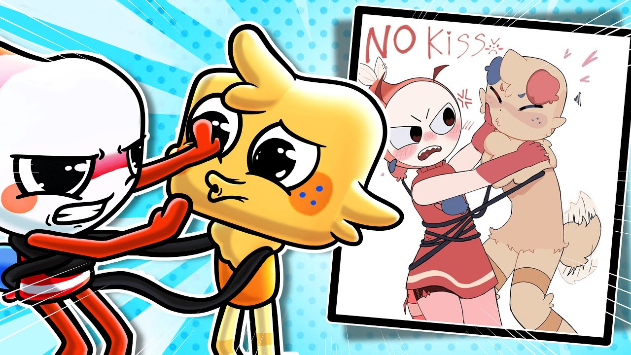 Shrimpo e Goob SE BEIJARAM nesse REACT? | Dandy´s World VR