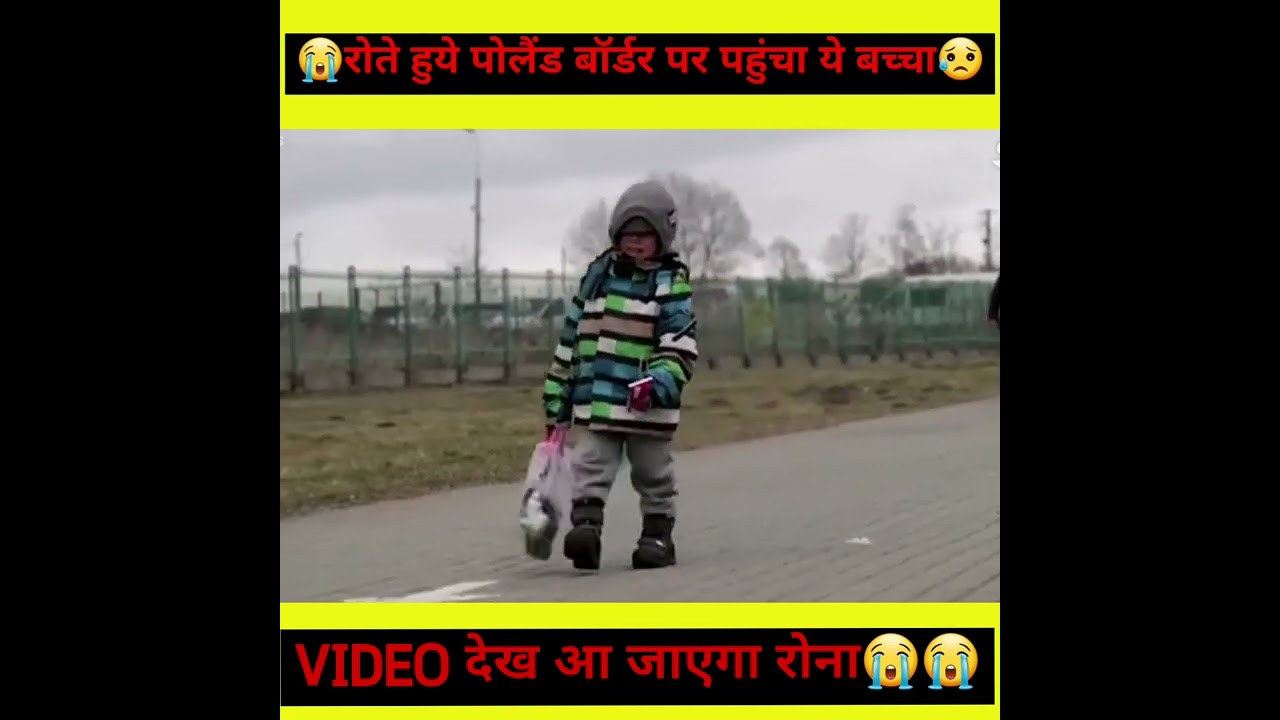 👉Ukraine: This Child Reached Poland Border Alone Crying || Sad Moment😭😭