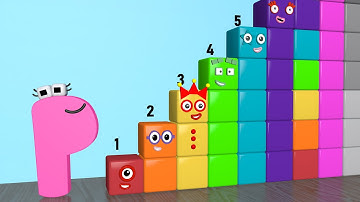 Alphabet Lore P Jump and Count Numberblocks Step Squad