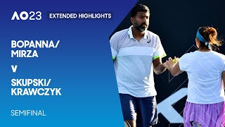 Bopanna/Mirza v Skupski/Krawczyk Extended Highlights | Australian Open 2023 Semifinal