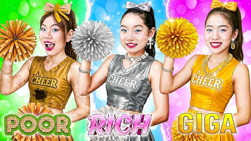 Cổ Động Viên Nghèo Vs Giàu Vs Siêu Giàu! Ai Sẽ Chiến Thắng Cuộc Thi Cổ Động Viên?