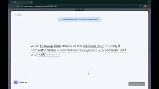 The Remind Me App - Classic Use Case