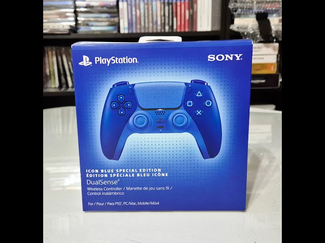 Icon Blue Special Edition Dualsense Ps5 unboxing - YouTube