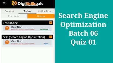 #SearchEngineoptimization  SEO Batch 06 Quiz 01