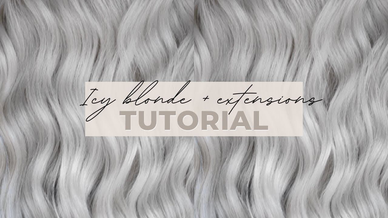 Icy Blonde + Hair Extension Tutorial Bellami Sew in Extensions YouTube