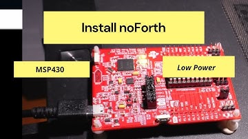 How to Install noforth on the MSP430 & Blink Led