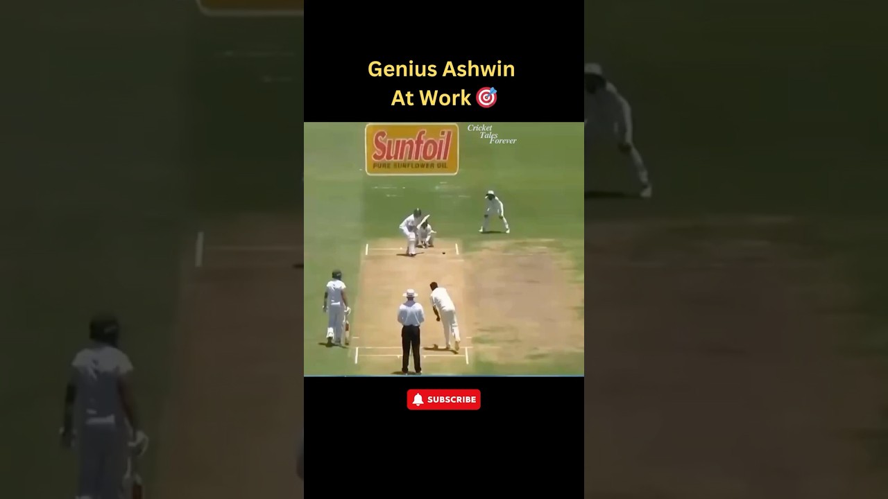 Ravi Ashwin Amazing Set Up vs Dean Elgar