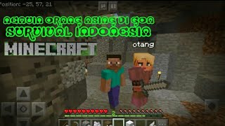 Survival pertama eps 1 ketemu orang asing minecraft