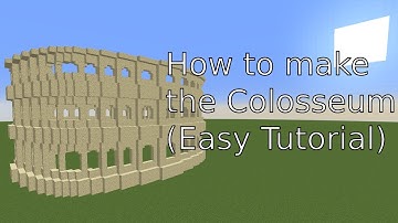 How to build the Colosseum in Minecraft (Easy Tutorial)