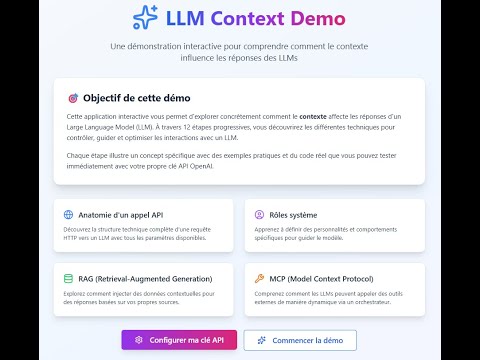 Exploration du LLM Context Demo : maîtriser le contexte long pour vos agents IA