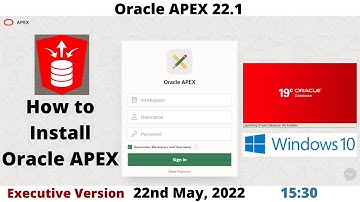 How to Install Oracle APEX 22.1 | DB 19c | Executive | Windows 10