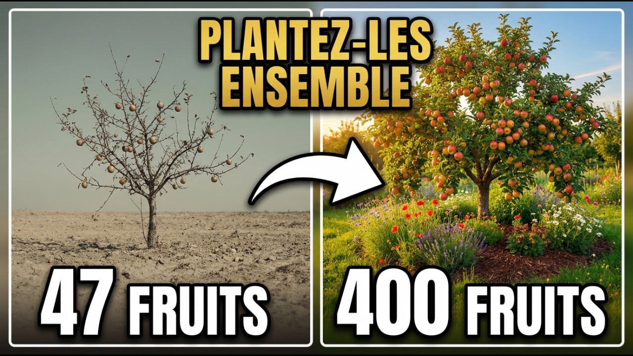 Ne plantez jamais des arbres fruitiers seuls — cette astuce compagnon double votre récolte !