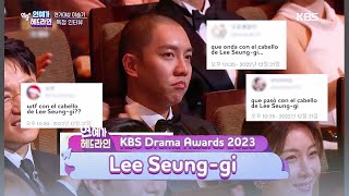 [ESP SUB] El actor Lee SeungGi en los KBS Drama Awards | Entertainment Company Plus | KBS 2023.01.05