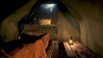 Camping With Arthur And Friends During A Thunderstorm | RDR2 ASMR