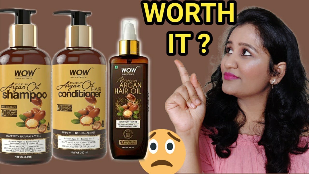 Wow Argan Oil Shampoo & Conditioner Review || Wow Argan Hair Oil Review -  YouTube