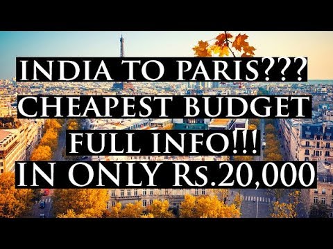 trip to paris cost from india