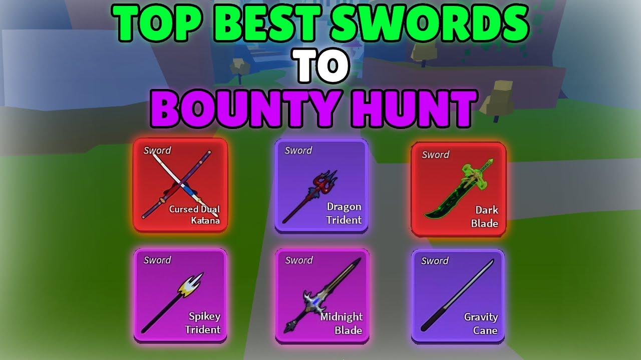 TOP Best Swords to bounty hunt with in Blox Fruits Update 20