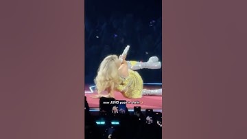 Sabrina FLASHES crowd with JUNO pose in Berlin show