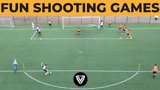 3 Fun Shooting Games | Football  Soccer Exercises | U13  U14  U15  U16