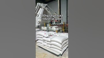 180kg large load industrial robot. #machine #palletizer #factory #roboticpalletizer #automobile