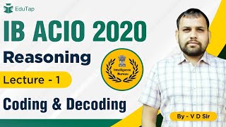 IB ACIO 2020 | Reasoning | Lecture 1 | Coding Decoding