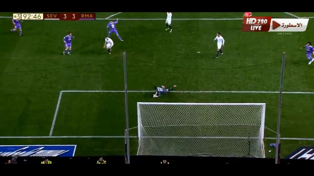 Gol Benzema Sevilla 3-3 Real Madrid Copa del Rey 12-01-17 HD - YouTube