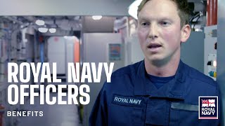 What benefits do Royal Navy Officers get?