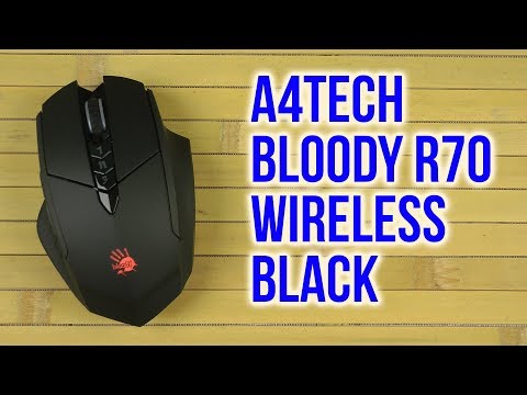Распаковка A4Tech Bloody R70 Wireless Black