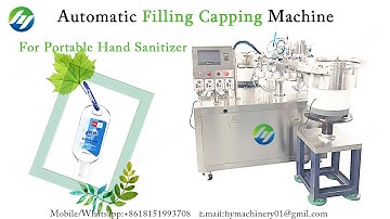 Automatic Filling Capping Machine for portable hand sanitizer dispensing equipment