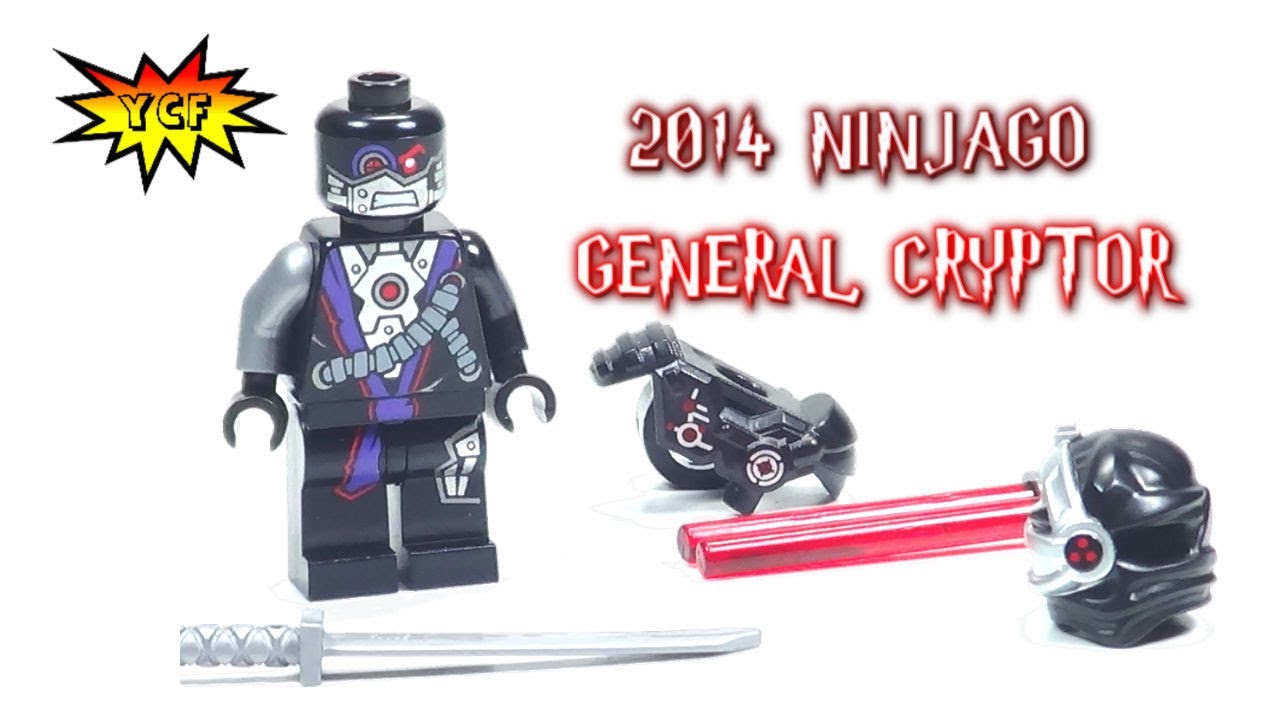 Lego Ninjago Minifigure General Cryptor Rebooted w/ Katanas 70725 70726 70721!