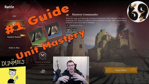 #1 Unit Mastery Guide - Mastery Commander - Scroll of Mastery - Honour Store [Conqueror