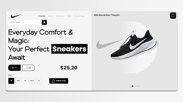 Responsive Sneaker Website Design Using HTML CSS And JavaScript
